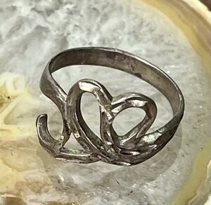 VTG Cheryl Wadsworth Hopi Sterling Silver Ring Handmade Native American Sz 8.5